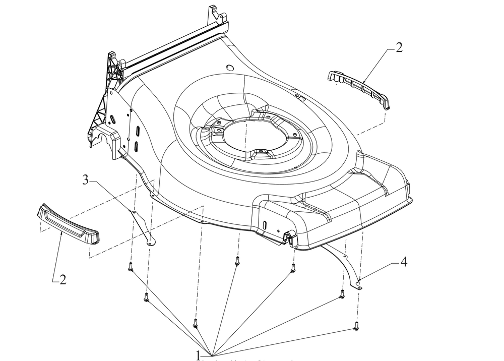 Bumper Diagram and Parts List for SC900 (12ABR2MM710)(2021) Cub Cadet Lawn Mower